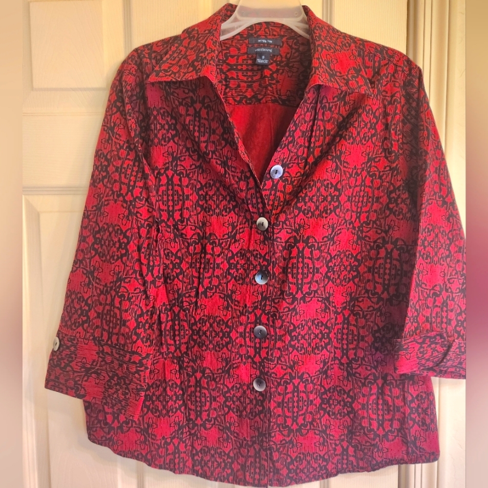Westbound button up top size 18